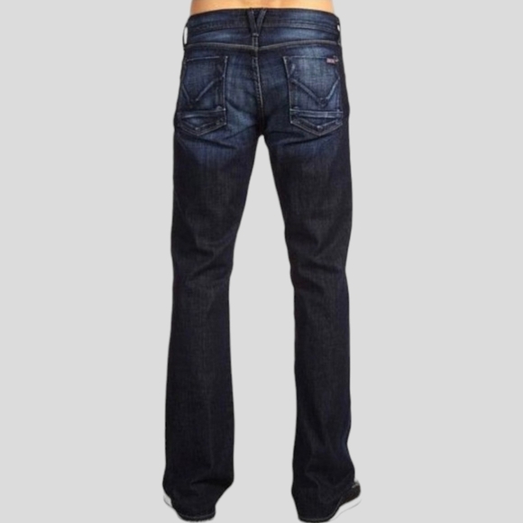 HUDSON Clifton Flap Pocket Bootcut Jeans Wickman Wash Men's 36 - Picture 2 of 16